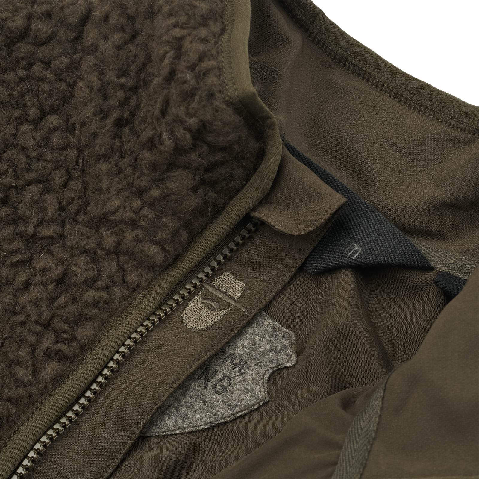 HALFDAN Fleece Jas - Donkergroen