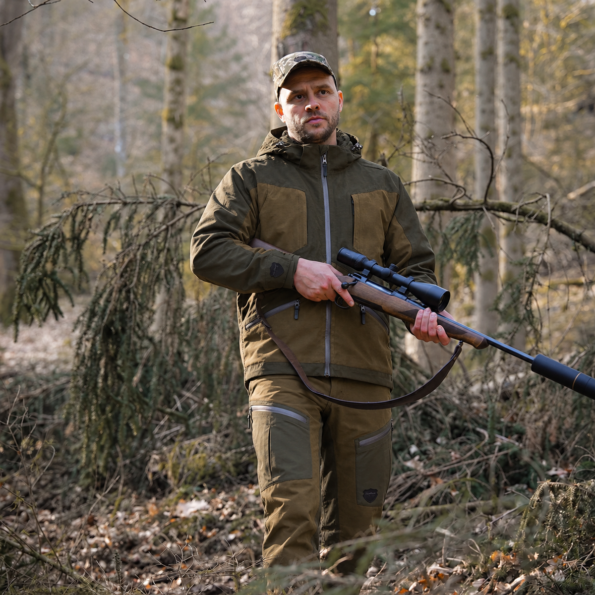 HAKAN EIK All-round Hunting Jacket w. Membrane - Green
