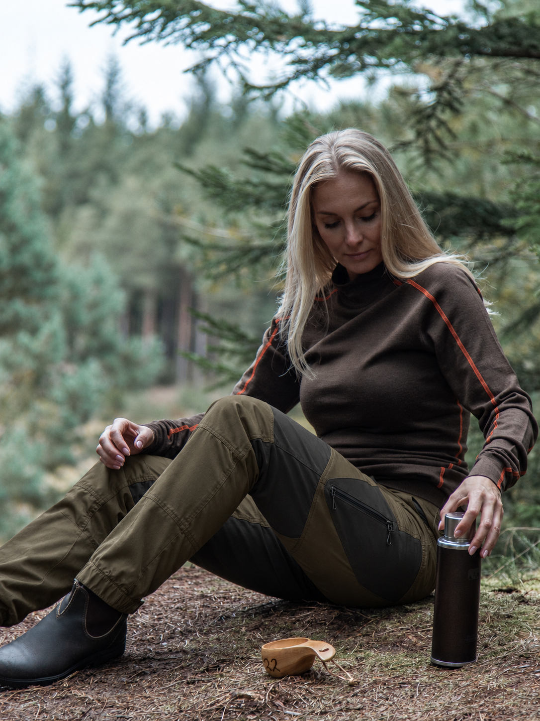 HALDIS Outdoor Bukser Dame - Mørkegrøn