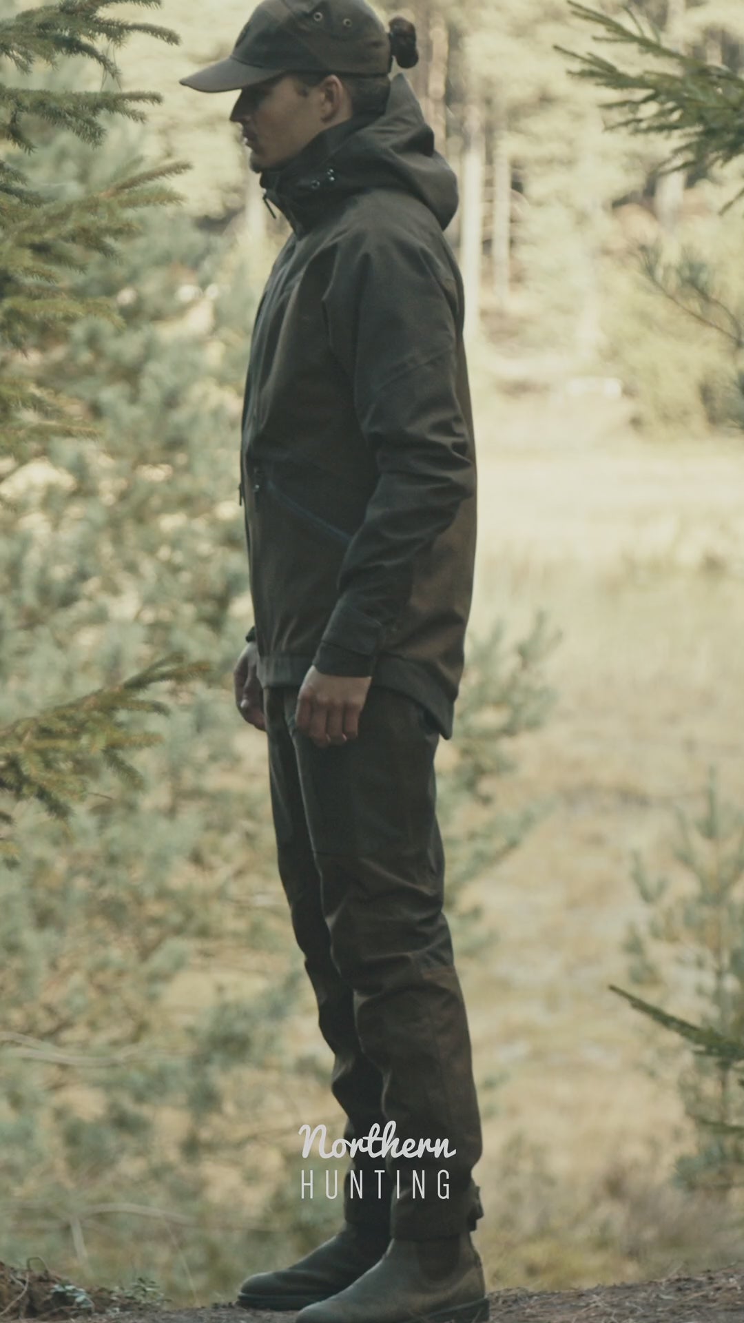 HAKAN EIK Waterproof Hunting Jacket - Green